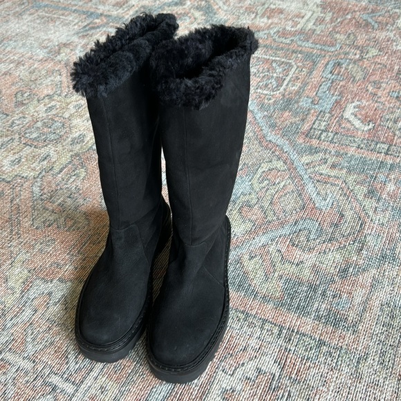 Black Suede Studio Dixie Boots - Picture 4 of 9
